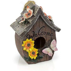 Hanging Bird Houses for Outside,Hand-Painted Bird Houses for Outdoors Decorative